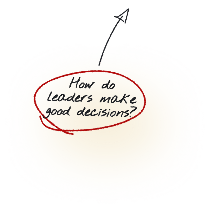 How do leaders make good decisions?